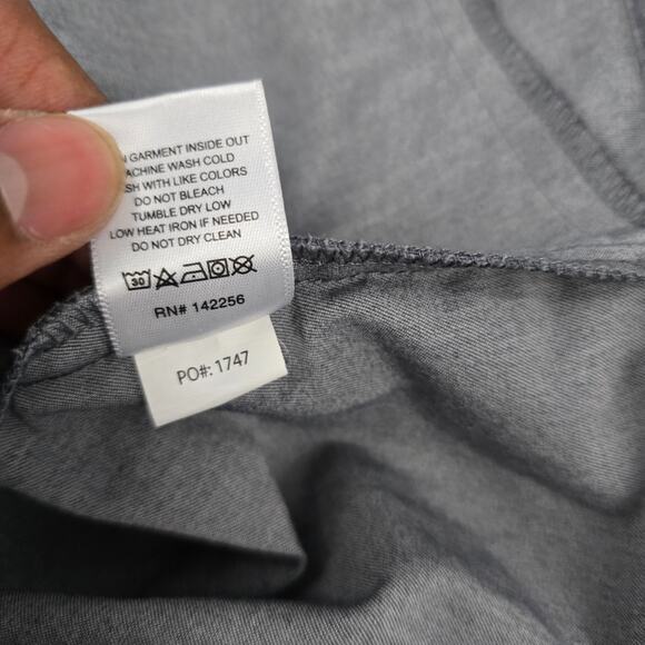 FIGS Rafaela Oversized Scrub Top Small gray 5677 - Picture 9 of 10